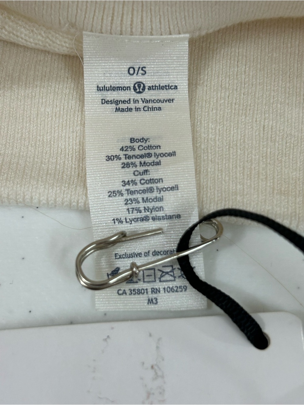 Lululemon Sheer Bliss Toque Heathered White One Size NWT - Picture 8 of 9